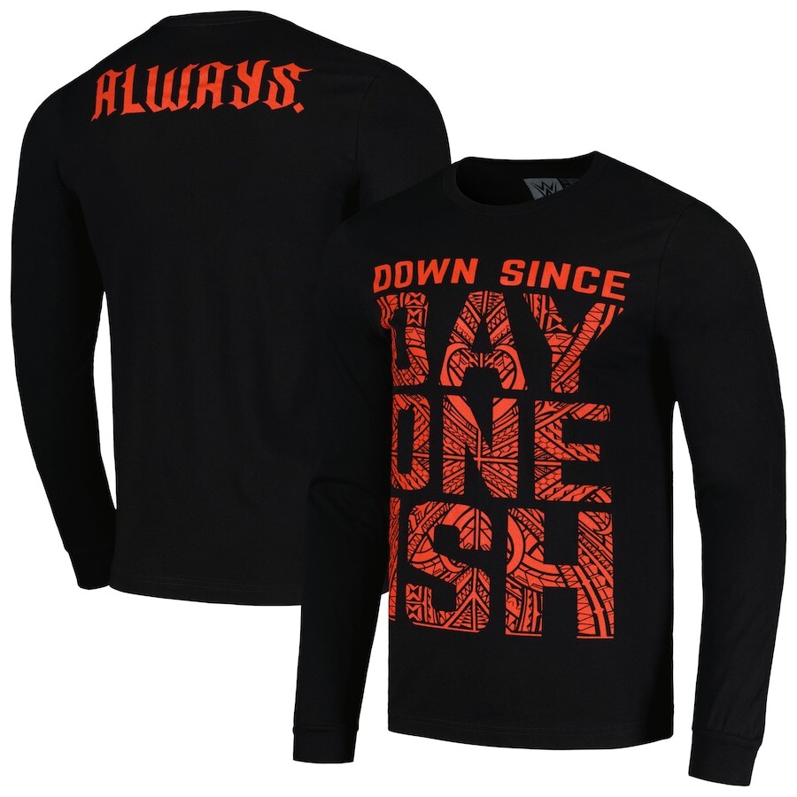 

Футболка с длинным рукавом WWE Authentic The Usos, черный
