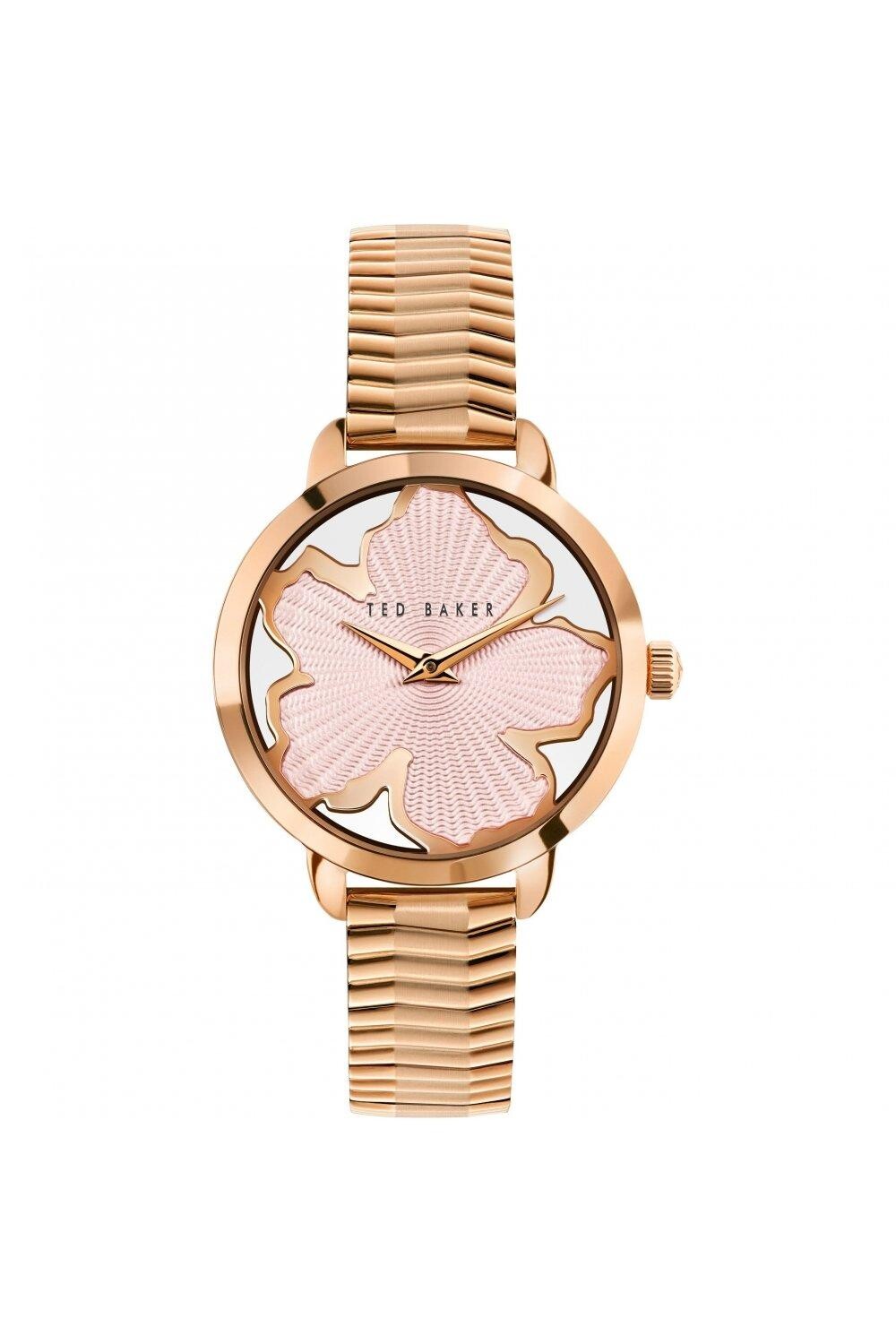 

Модные аналоговые кварцевые часы - Bkplif202Uo Ted Baker, розовое золото