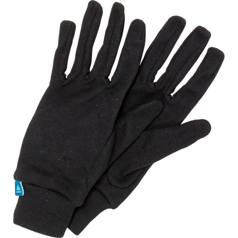 Детские активные теплые эко-перчатки Odlo, черный