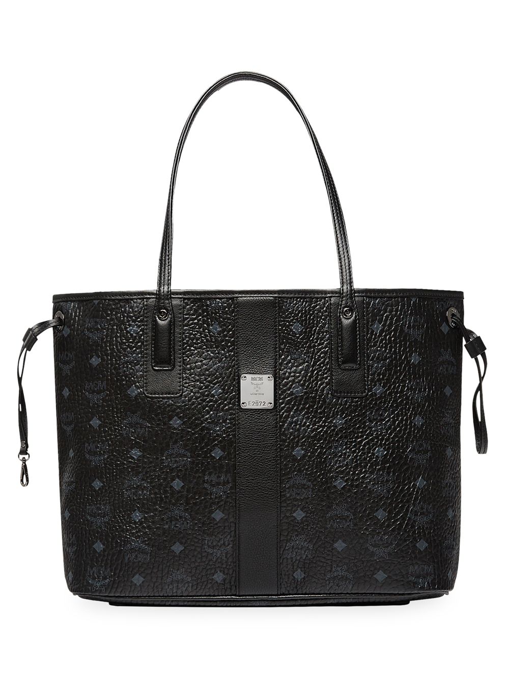 Двусторонняя сумка-шопер Liz Visetos среднего размера MCM, черный