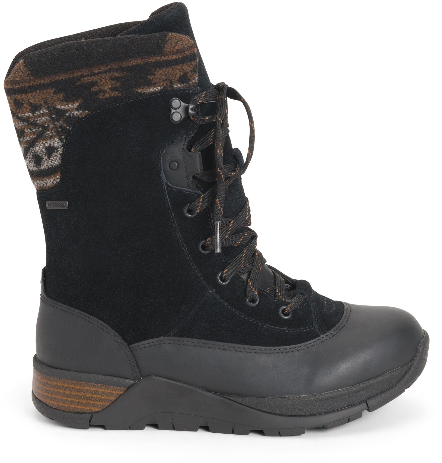 Зимние ботинки Apres II на шнуровке средней высоты — женские Muck Boot, черный цена и фото