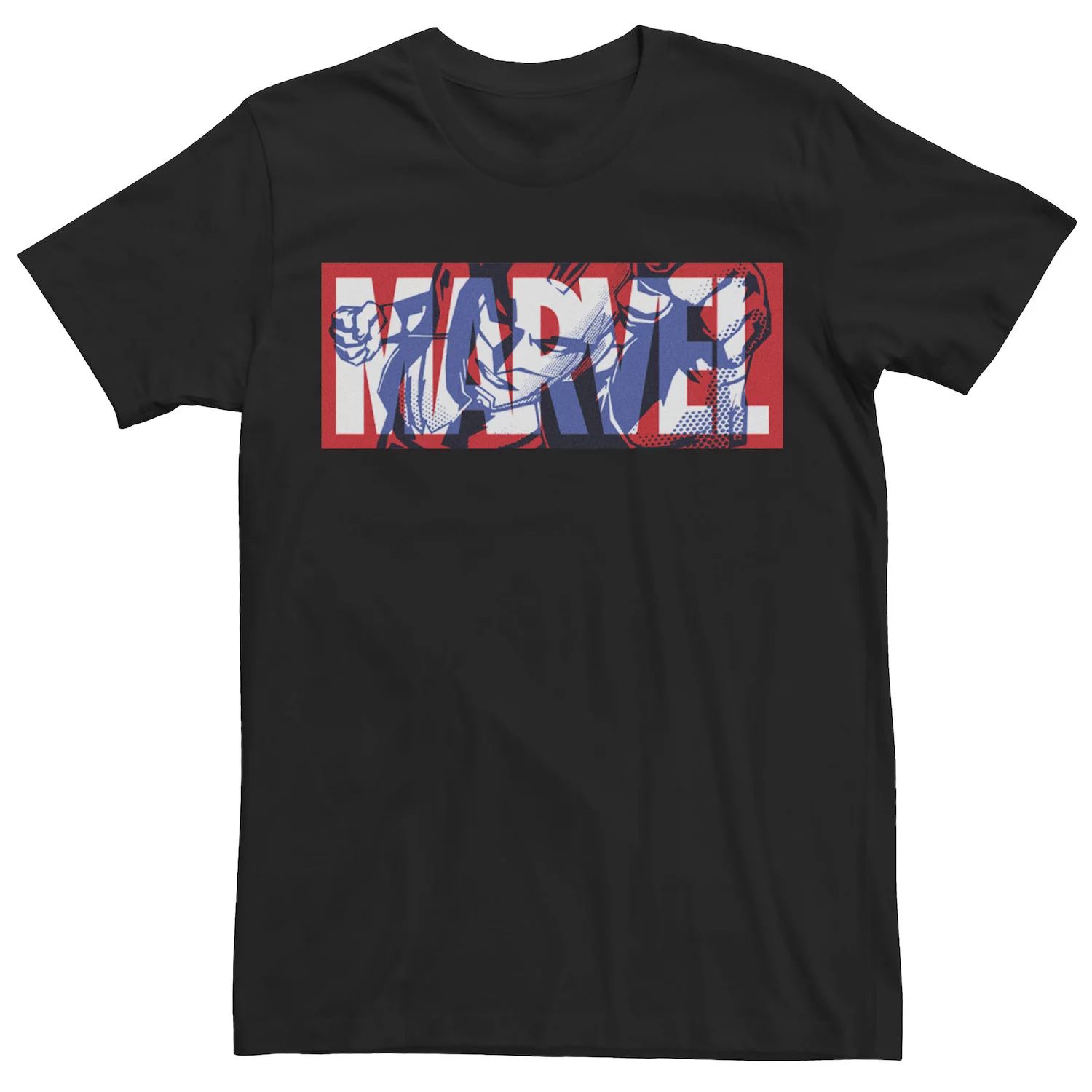 Мужская футболка с логотипом Marvel Captain Marvel Licensed Character