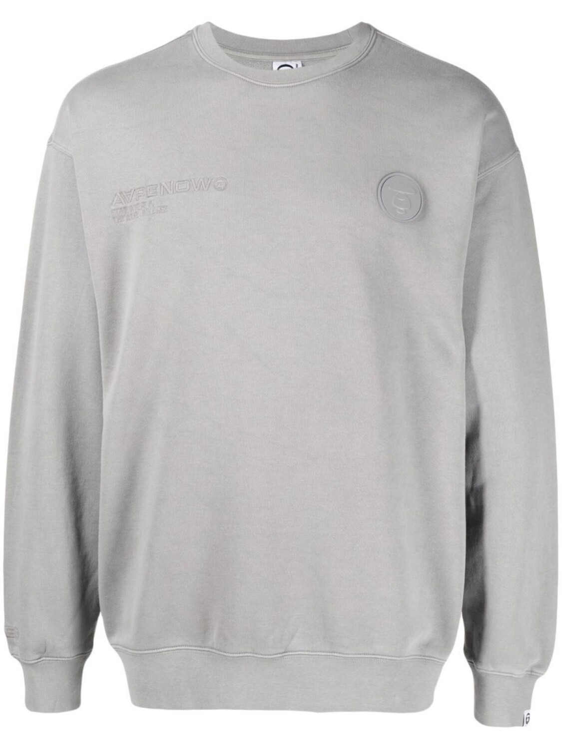 

Толстовка с логотипом AAPE BY *A BATHING APE, серый