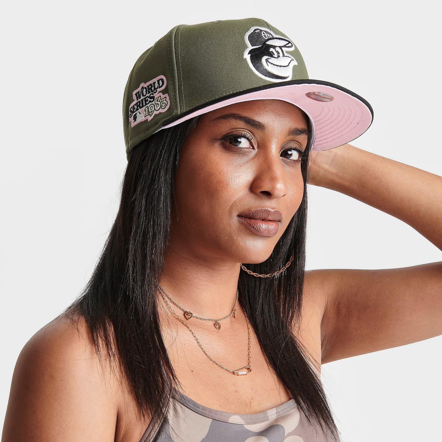 

Кепка New Era Baltimore Orioles MLB Olive 9FIFTY Snapback, зеленый
