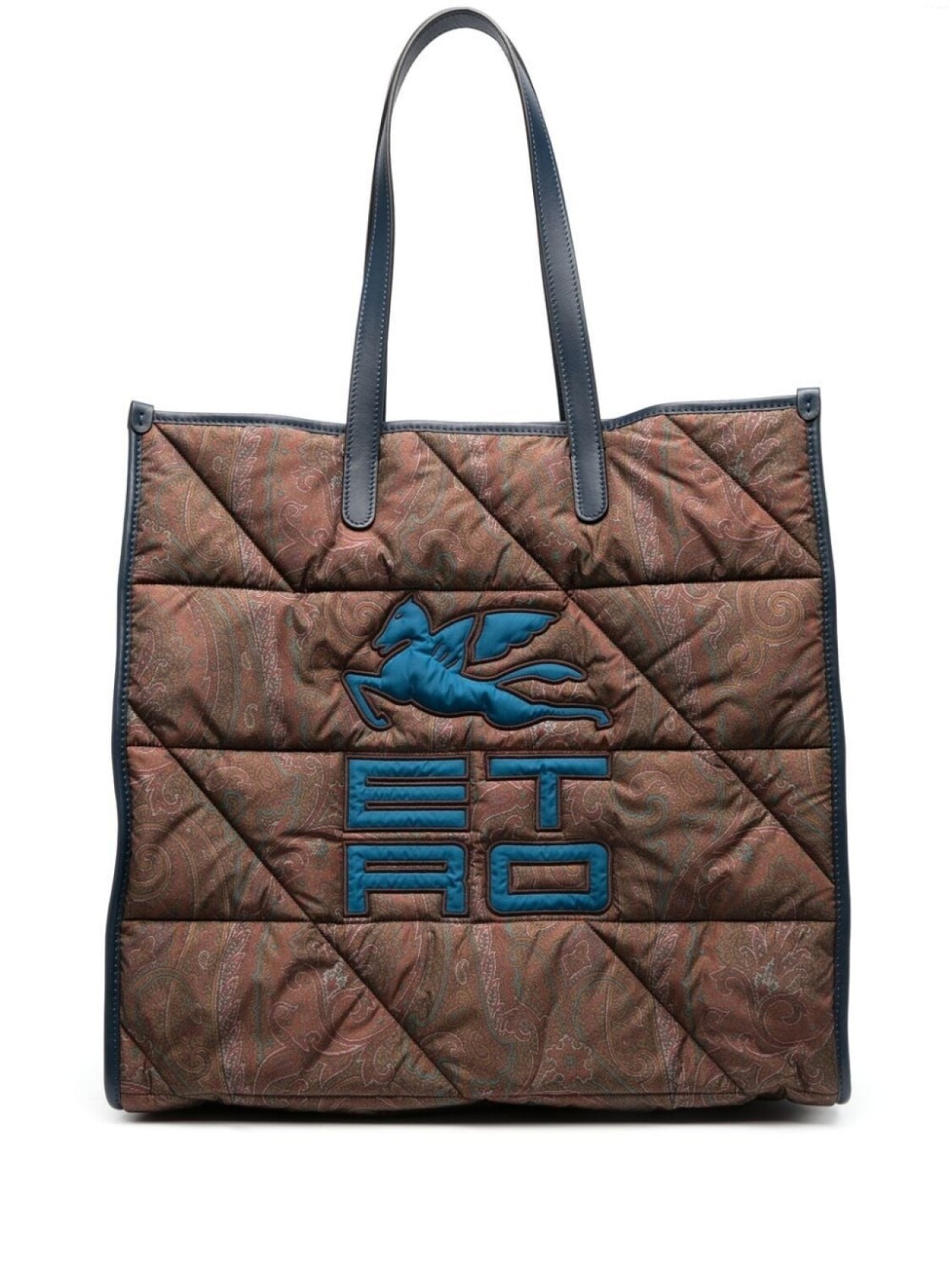 

ETRO стеганая сумка на плечо с принтом пейсли, коричневый