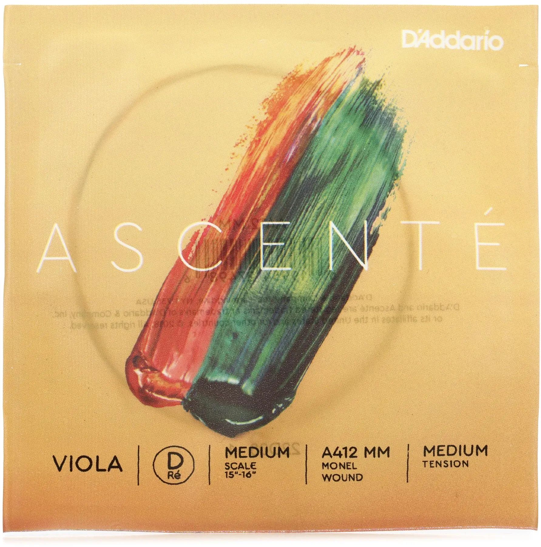 

D'Addario A412 MM Ascente Viola D Струна - средний строй, среднее натяжение