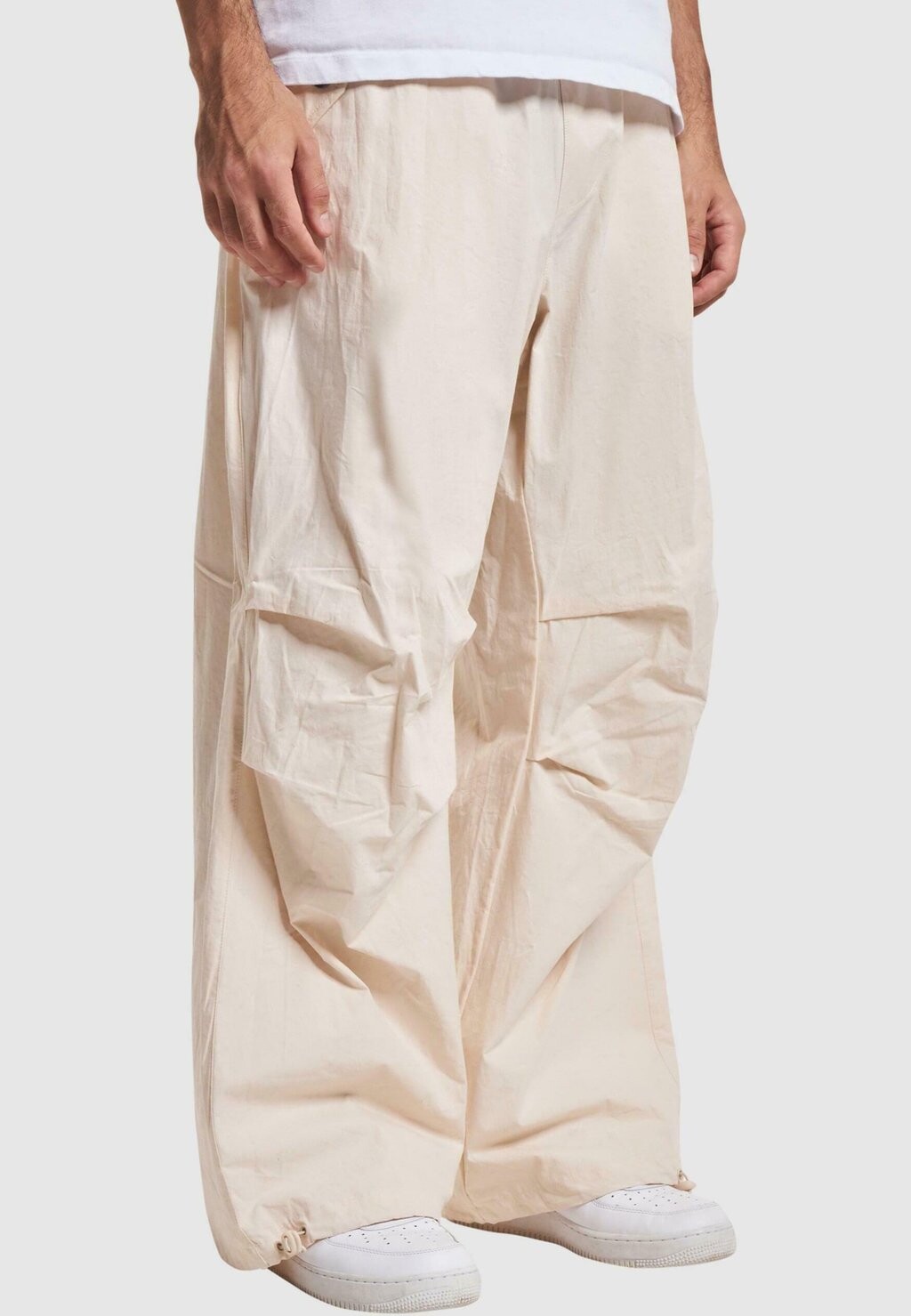 

Брюки SMALL SIGNATURE PARACHUTE Karl Kani, кремовый белый