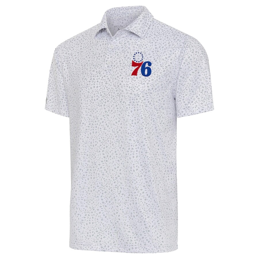 

Поло с коротким рукавом Antigua Philadelphia 76Ers, белый