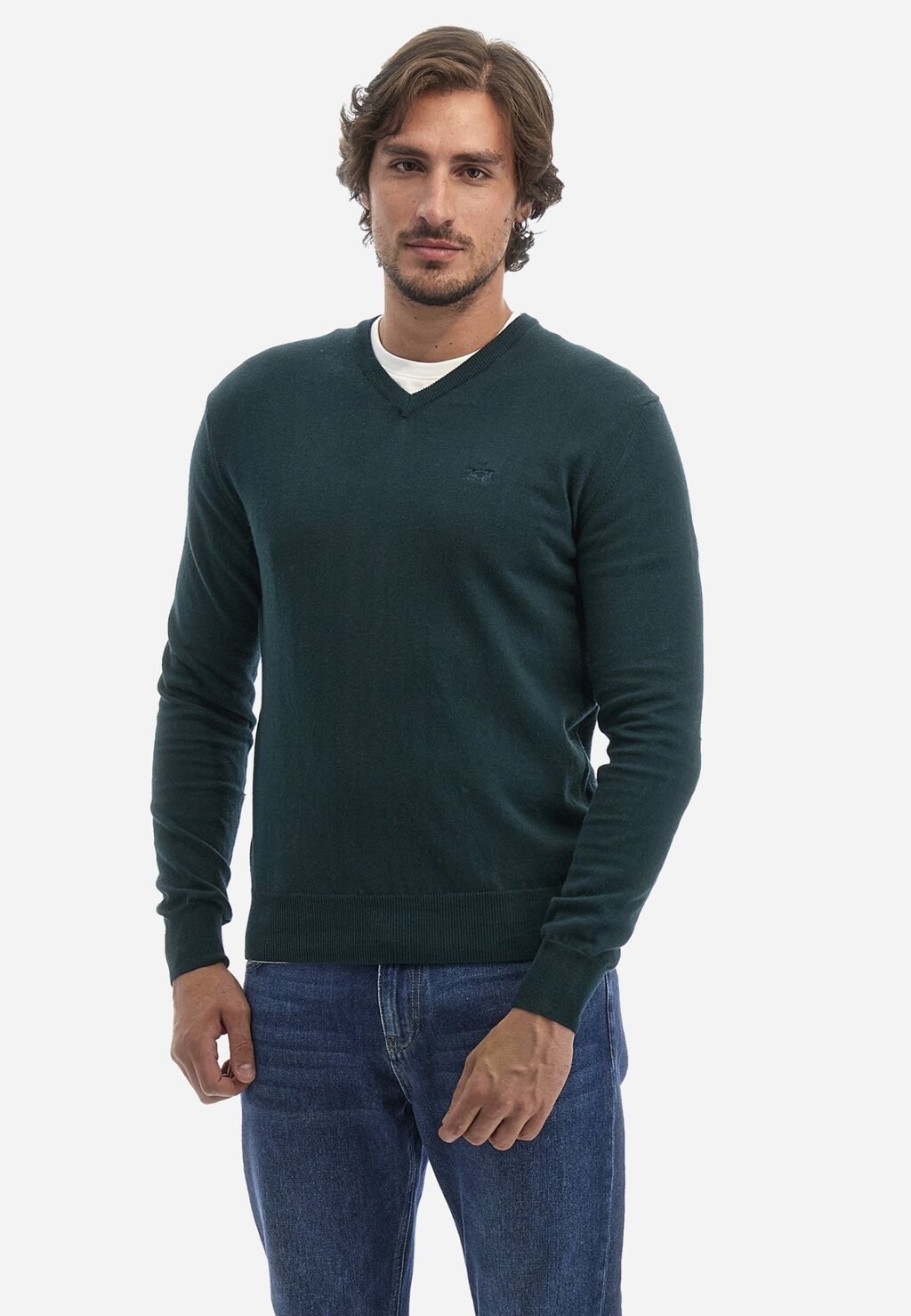 

Толстовка La Martina V Neck La Martina, цвет green gables