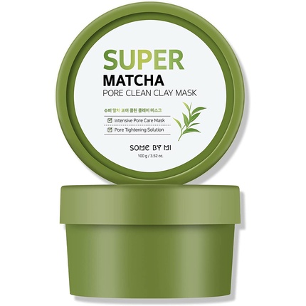 Глиняная маска Super Matcha Pore Clean 100 г, Some By Mi очищающий гель super matcha pore clean 100 мл some by mi
