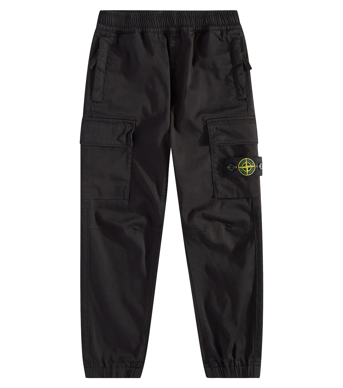 

Брюки карго Compass из хлопка Stone Island Junior, черный