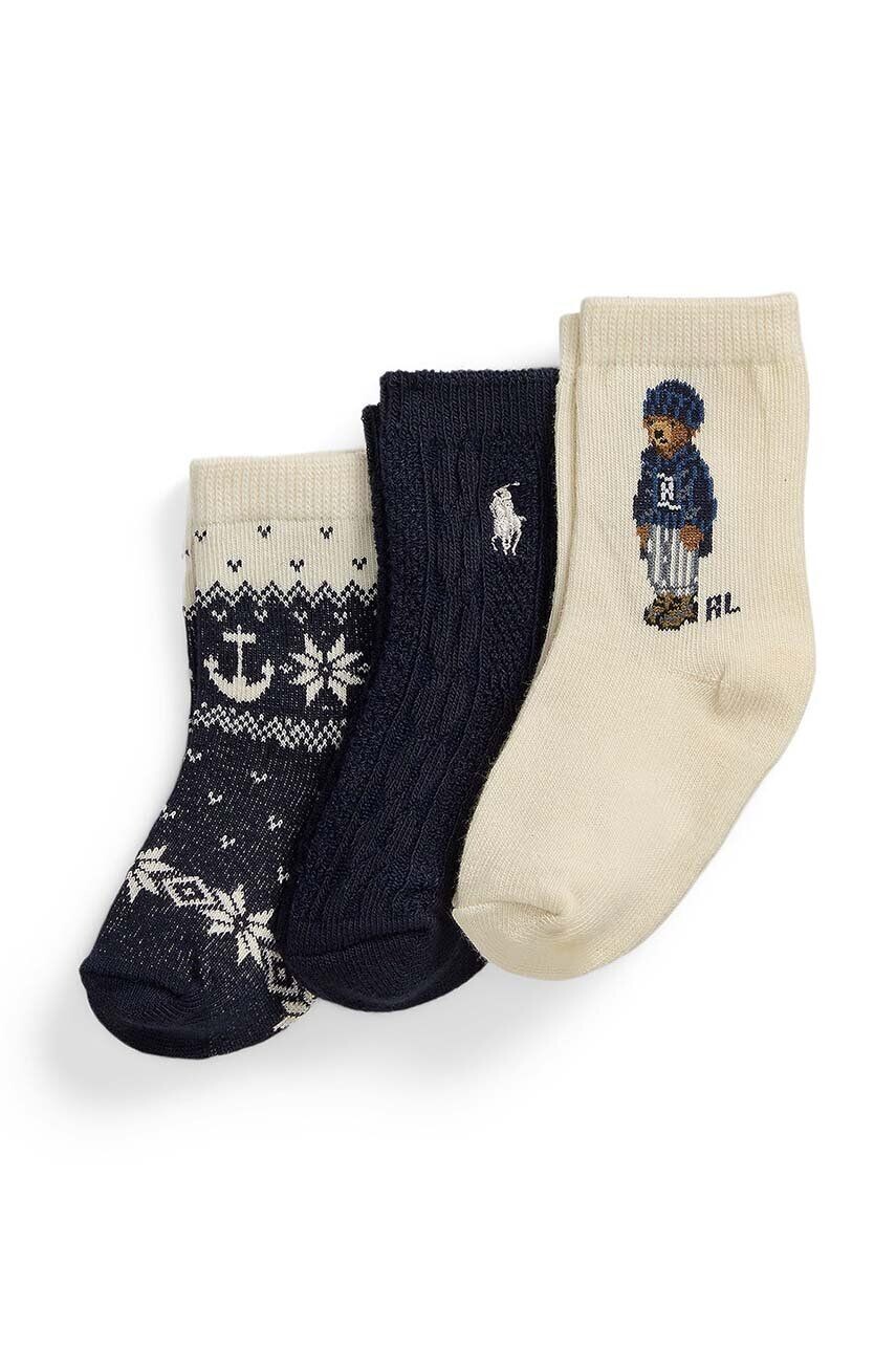 

Детские носки Polo Ralph Lauren, 3 пары, зеленый