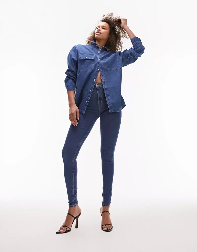 

Синие джинсы Topshop Joni