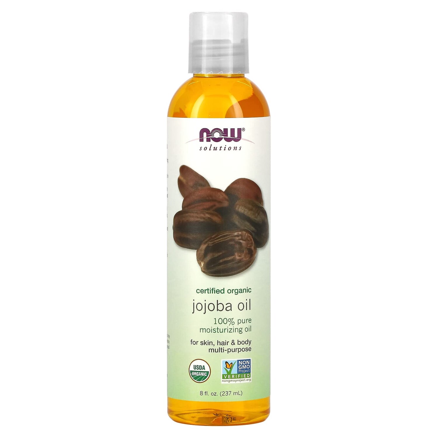 

Solutions, сертифицированный органический продукт, масло жожоба, 237 мл, NOW Foods