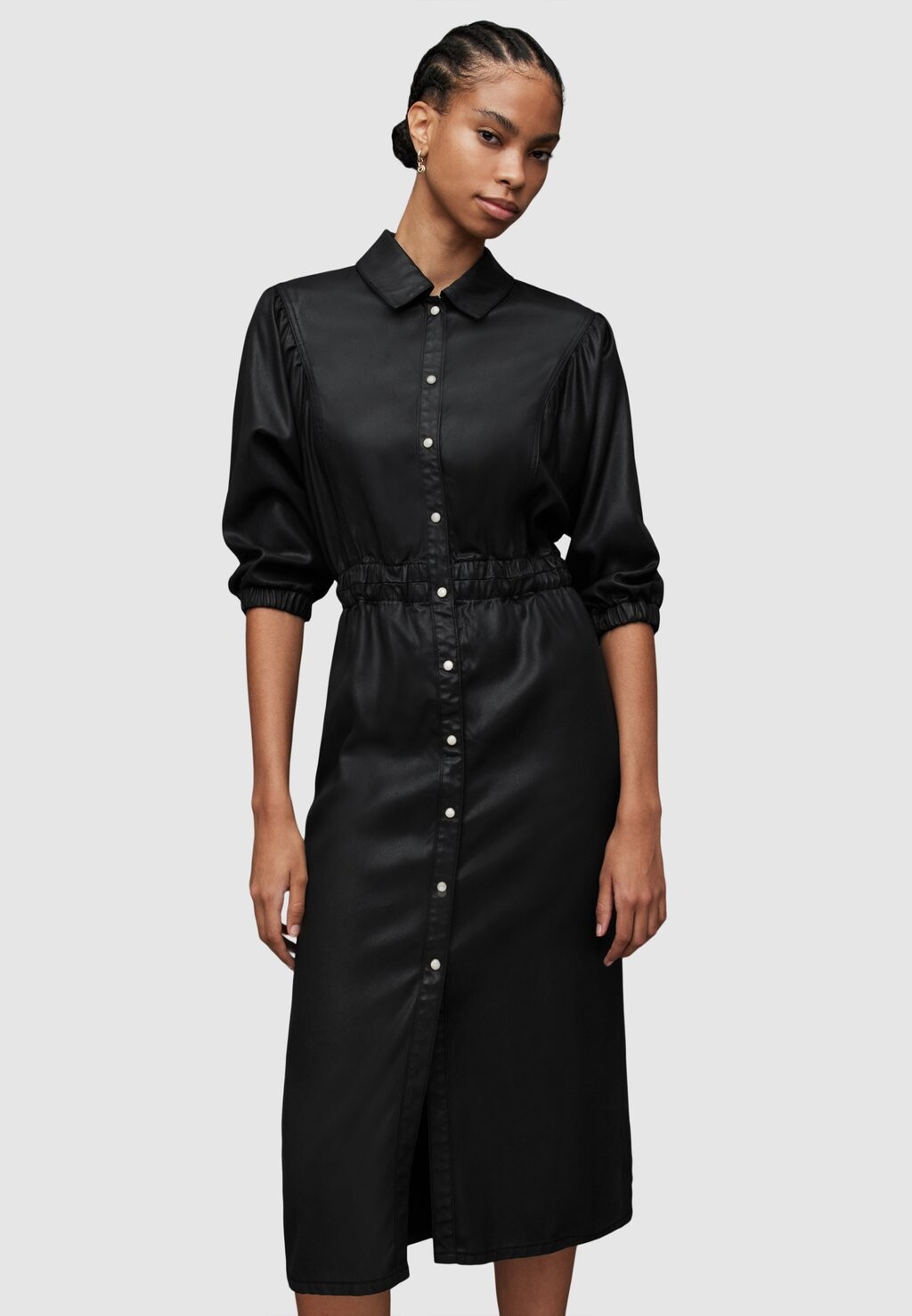 

Платье Vaquero AllSaints OSA COATED, черный