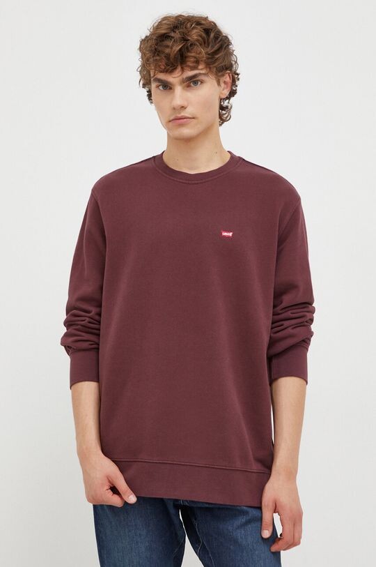 

Хлопковая толстовка Levi's, гранат