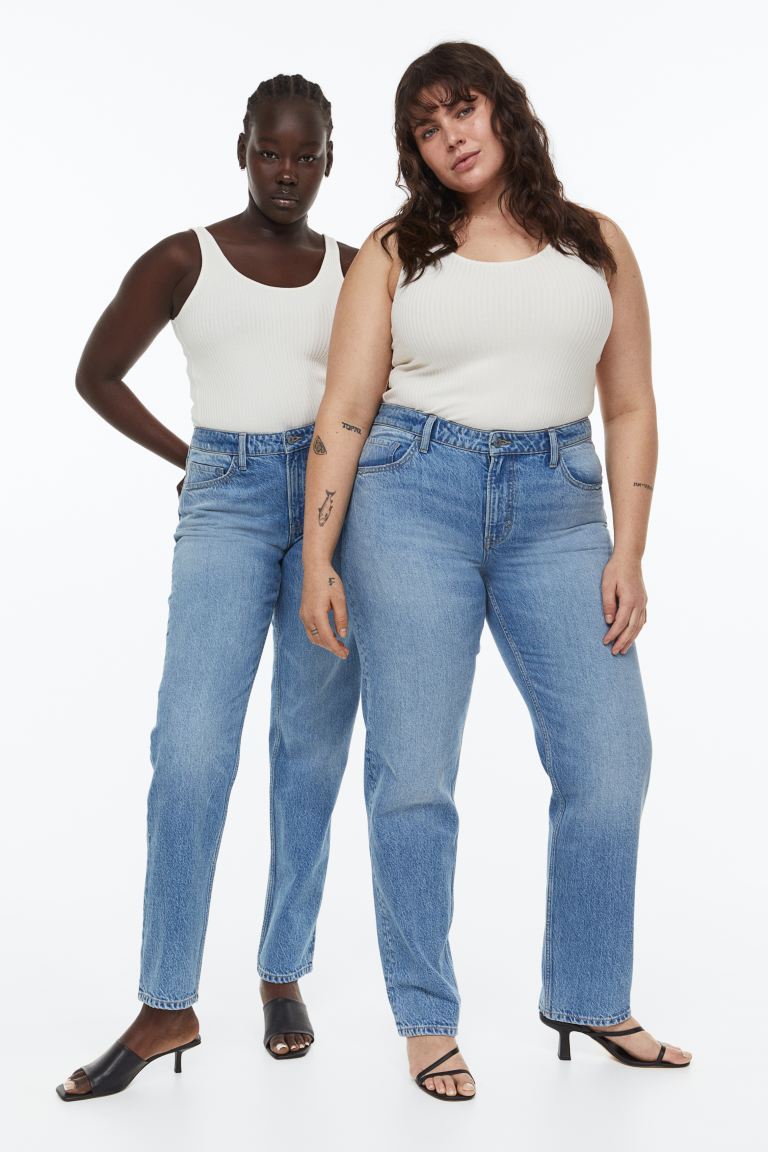 Прямые обычные джинсы H&M