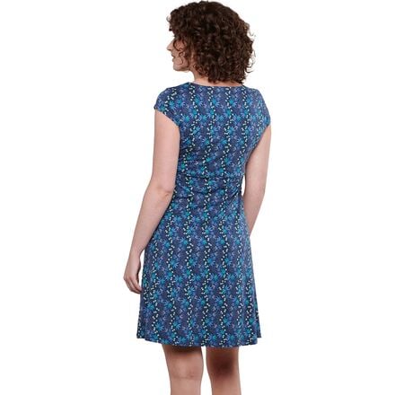Платье Розмари - женское Toad&Co, цвет True Navy Palm Print цена и фото