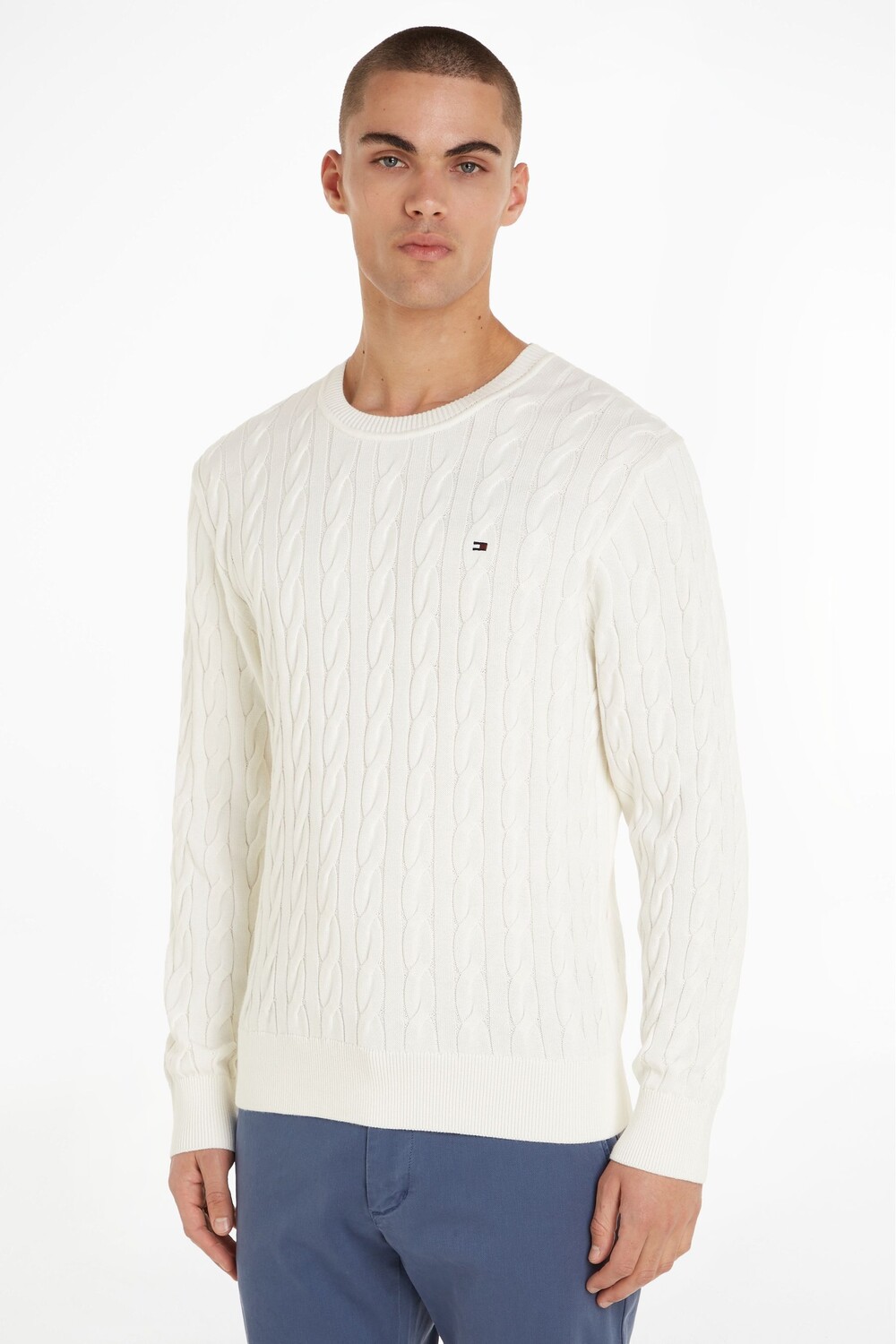 

Классический шнур свитер Tommy Hilfiger, белый