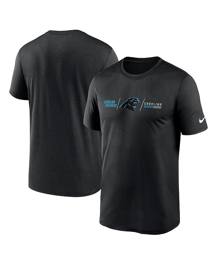 

Мужская черная футболка Carolina Panthers Horizontal Lockup Legend Performance Nike, черный