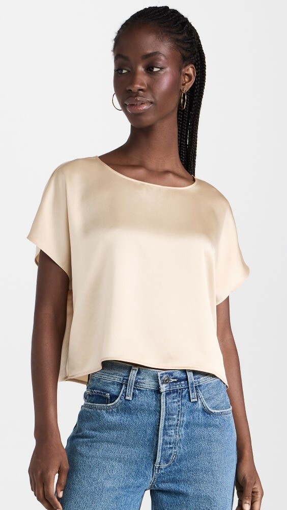 

Футболка Leset Barb Cap Sleeve, золотой