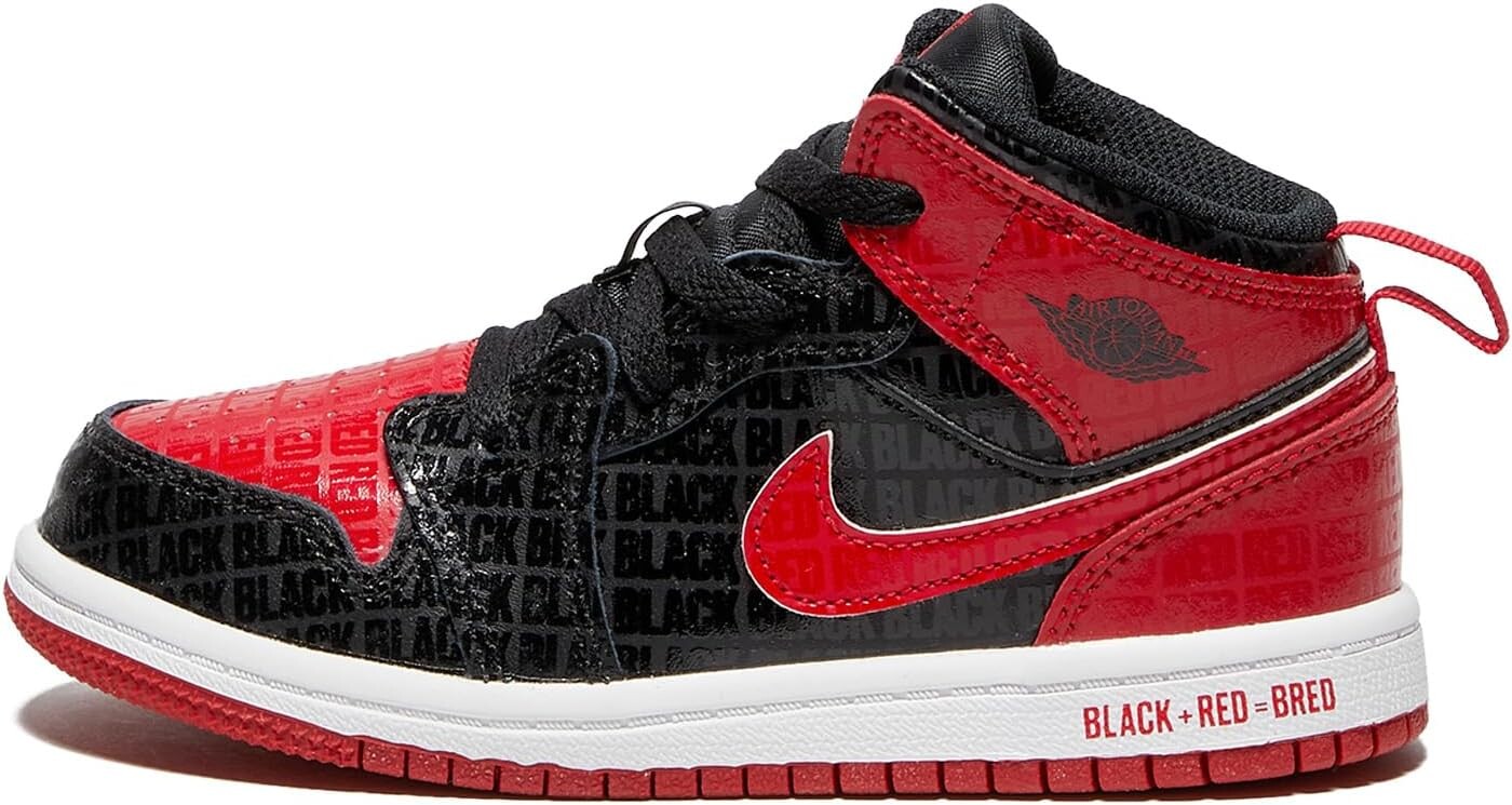 

Кроссовки Jordan 1 Mid SS Jordan, цвет Black/Gym Red/White