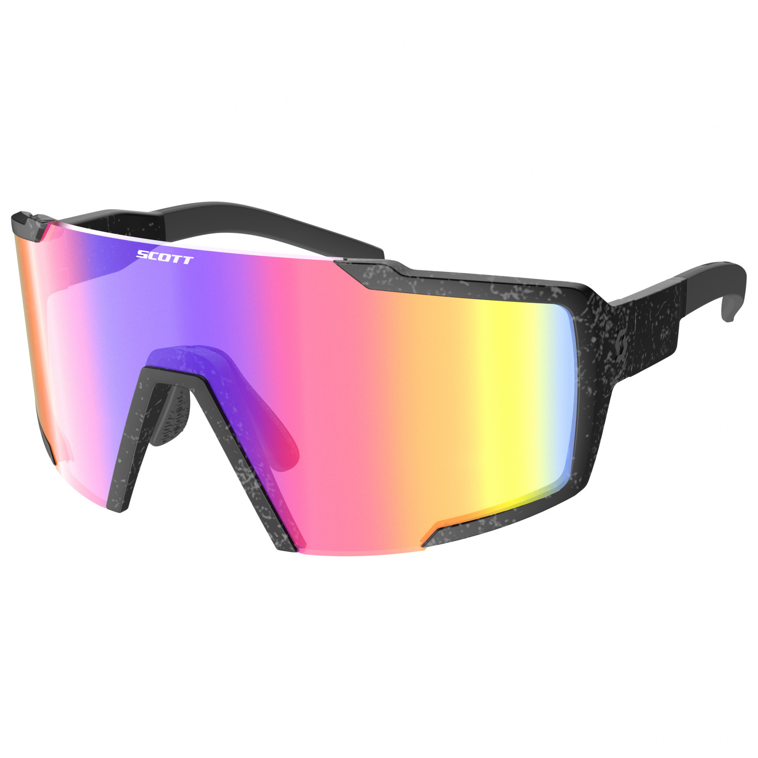 солнцезащитные очки scott shield ls с регулируемой носовой накладкой черный серый Велосипедные очки Scott Women's Shield Compact S3 (VLT 16%), цвет Marble Black