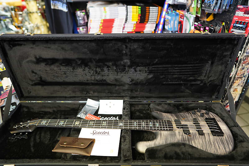 

Басс гитара Spector USA NS-5XL - Oil Super Faded Black 5-String Electric Bass Guitar w/ Case