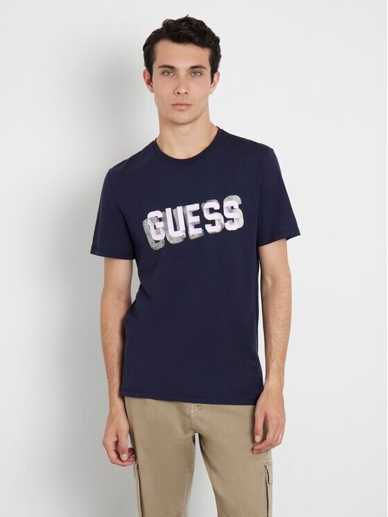 

Классическая футболка Guess, синий
