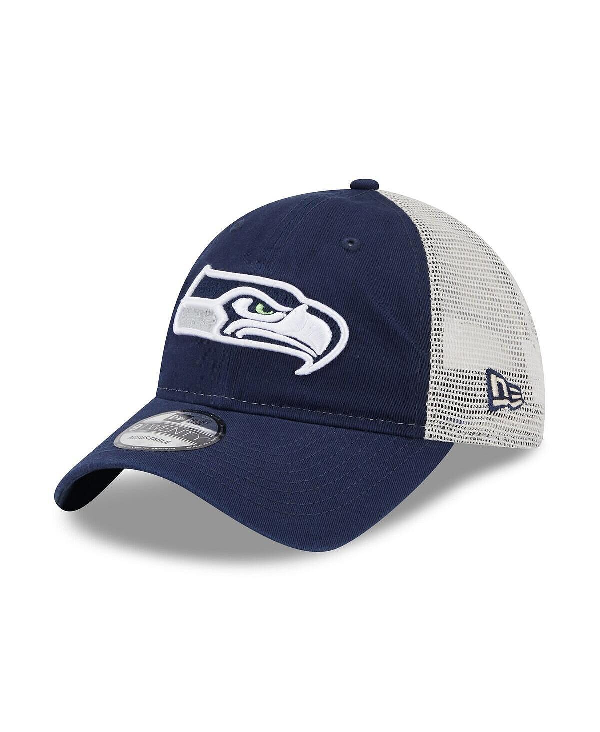 

Мужская темно-синяя, натуральная кепка Seattle Seahawks Loyal 9TWENTY Trucker Snapback New Era