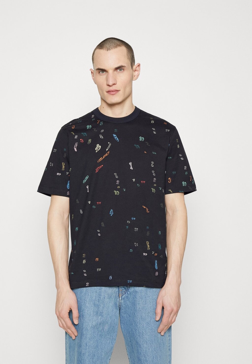 

Футболка с принтом PS Paul Smith, черная, Черный
