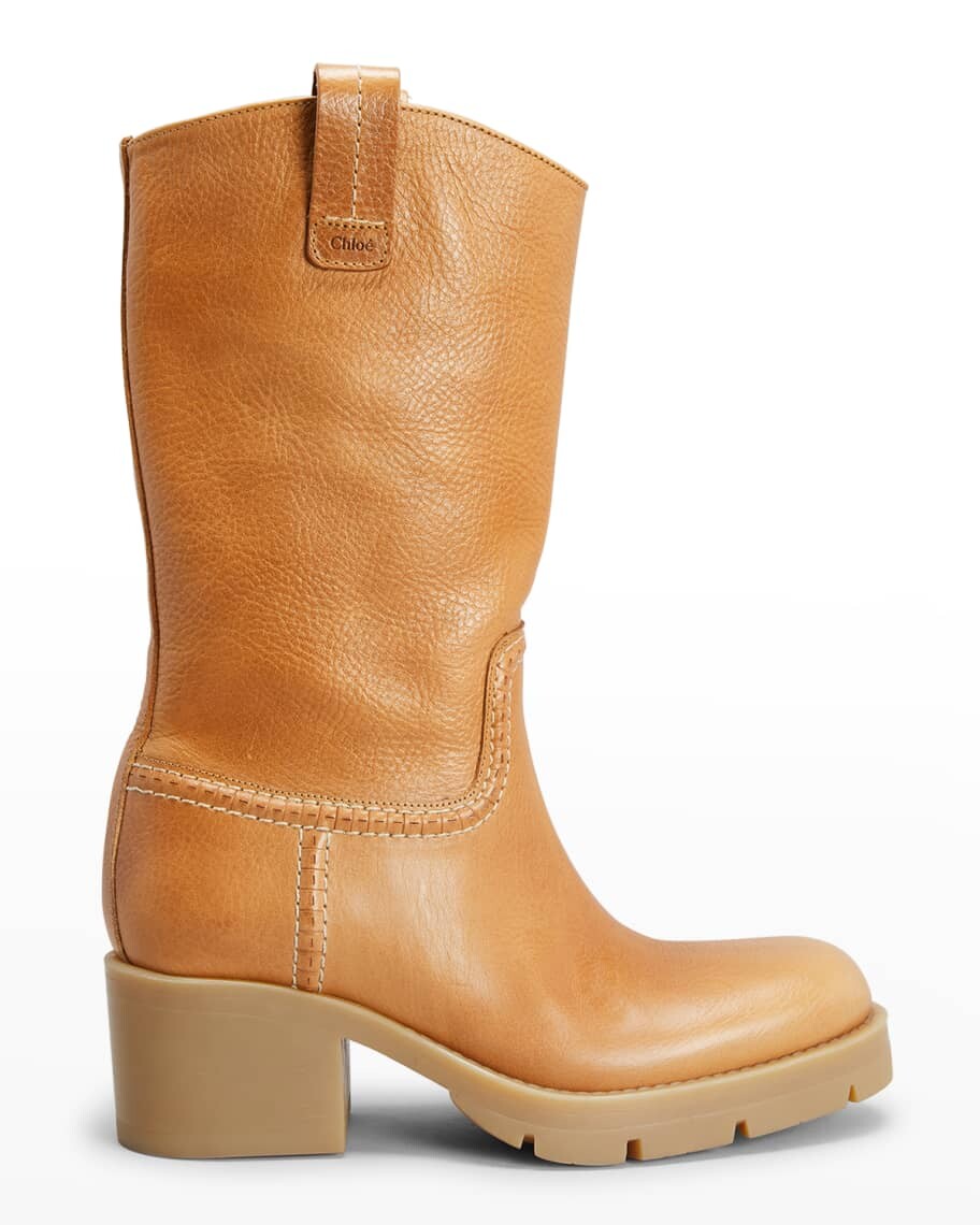 

Ботинки Neva Tall Ranch из телячьей кожи Chloe