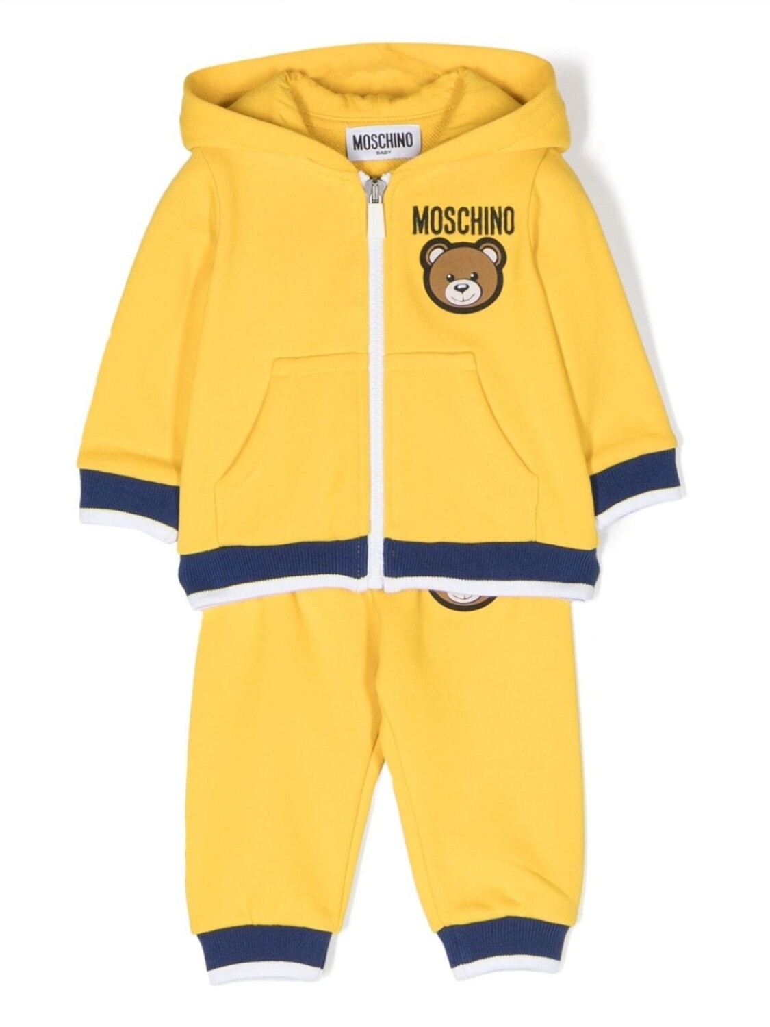 

Moschino Kids спортивный костюм с принтом Teddy Bear, желтый