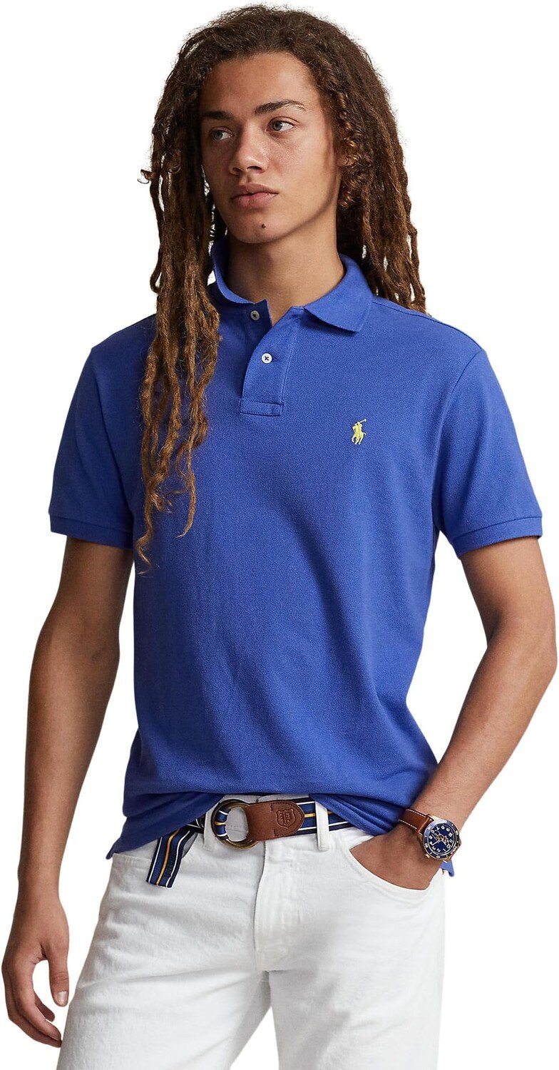 

Рубашка-поло Custom Slim Fit Mesh Polo Shirt Polo Ralph Lauren, цвет Liberty