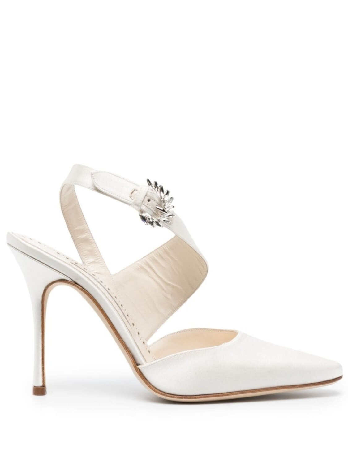 

Manolo Blahnik декорированные туфли Hafela, белый