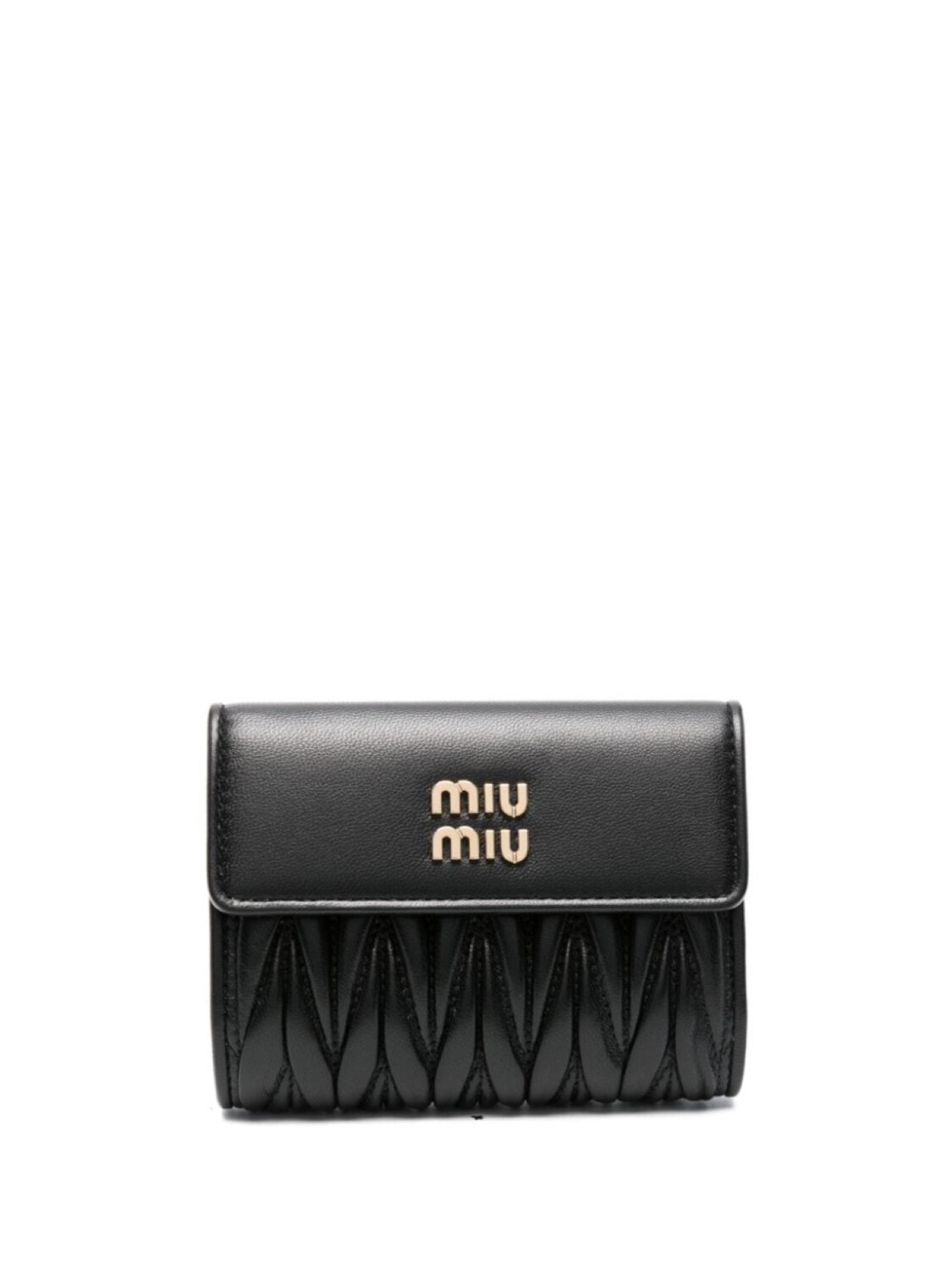 

Miu Miu стеганый кошелек, черный