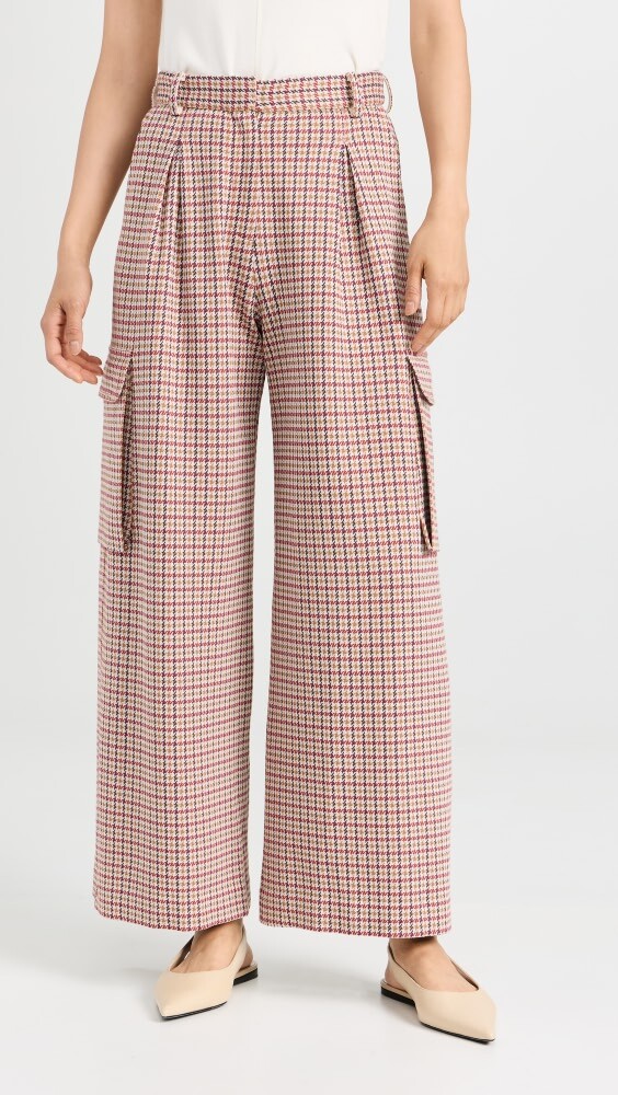 

Брюки Rosetta Getty Pleated Cargo, разноцветный