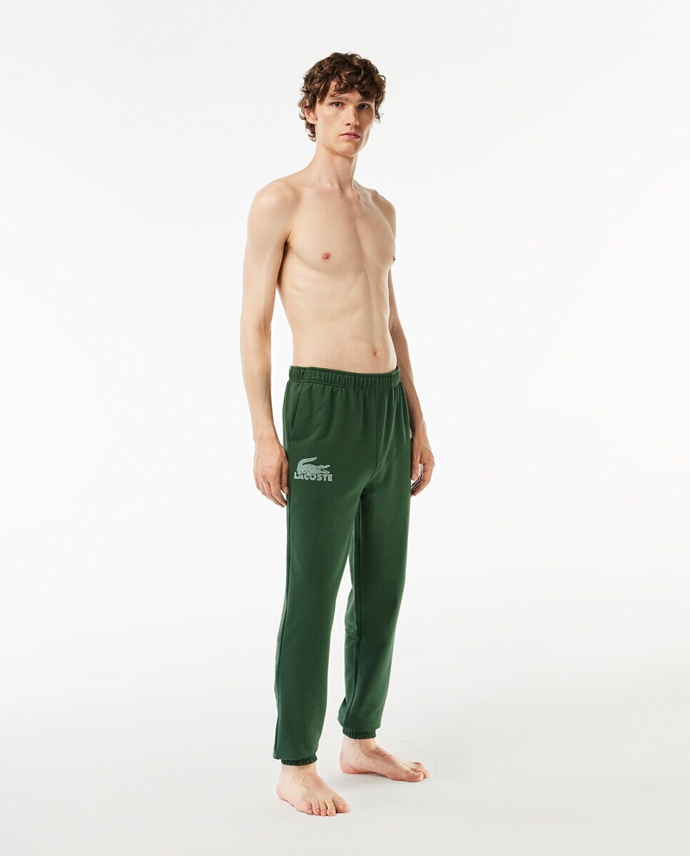 

Мужские джоггеры из хлопкового флиса Lacoste, зеленый
