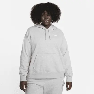 

Толстовка Nike Sportswear Club Fleece, серый/белый