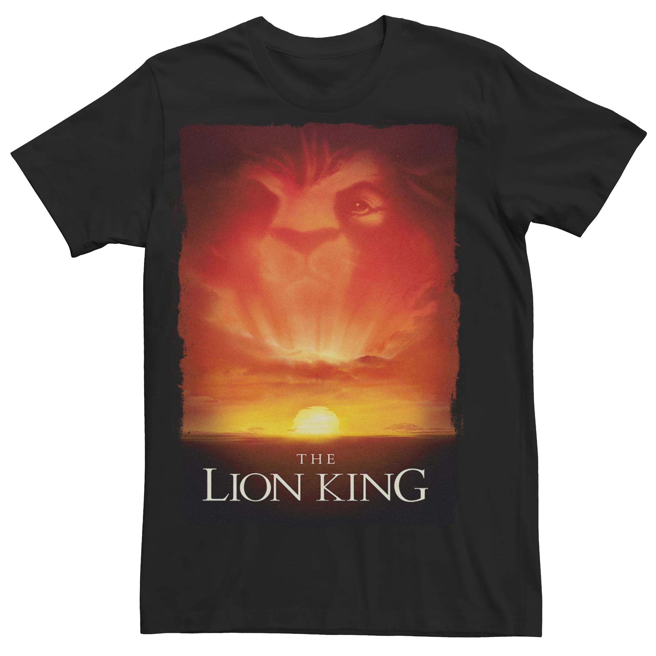король лев раскраска с плакатом 1304 Мужская футболка с плакатом «Король Лев» Disney