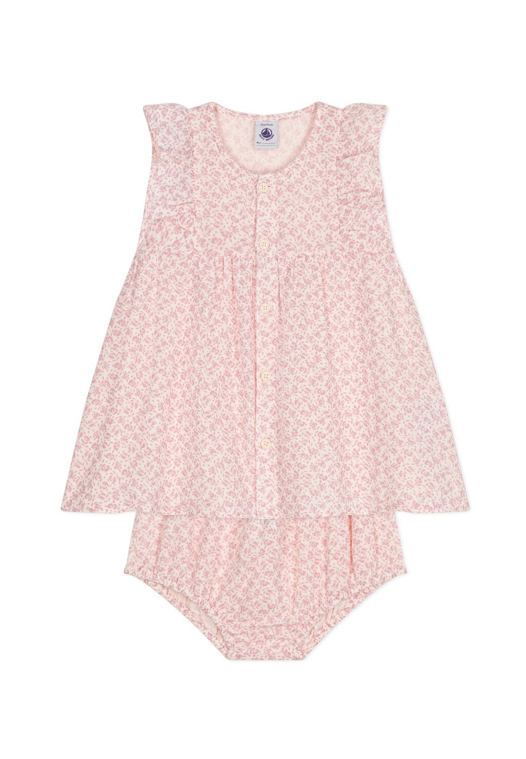 

Дневное платье MANCHES COURTES ET BLOOMER EN GAZE DE SET Petit Bateau, цвет avalanche panty