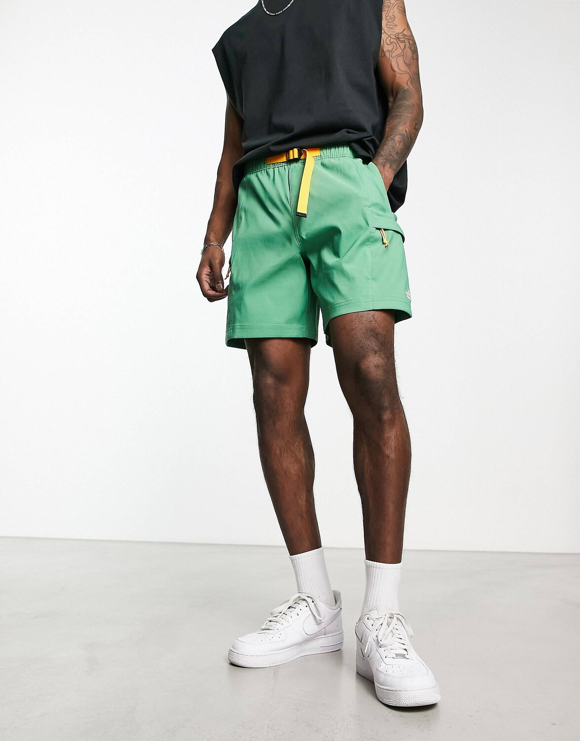 

Зеленые шорты с поясом The North Face Class V