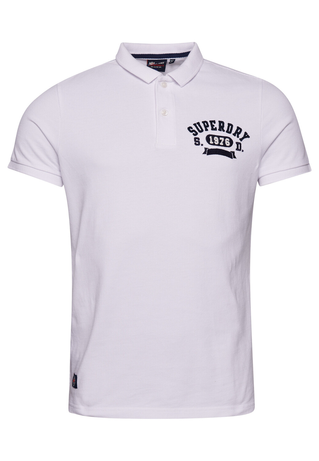 

Superdry Рубашка-поло из хлопкового пике с логотипом, белый