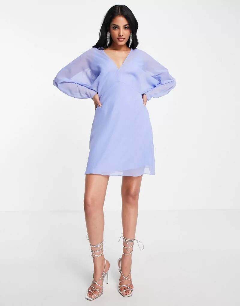 

Мягкое платье мини с рукавами «летучая мышь» ASOS