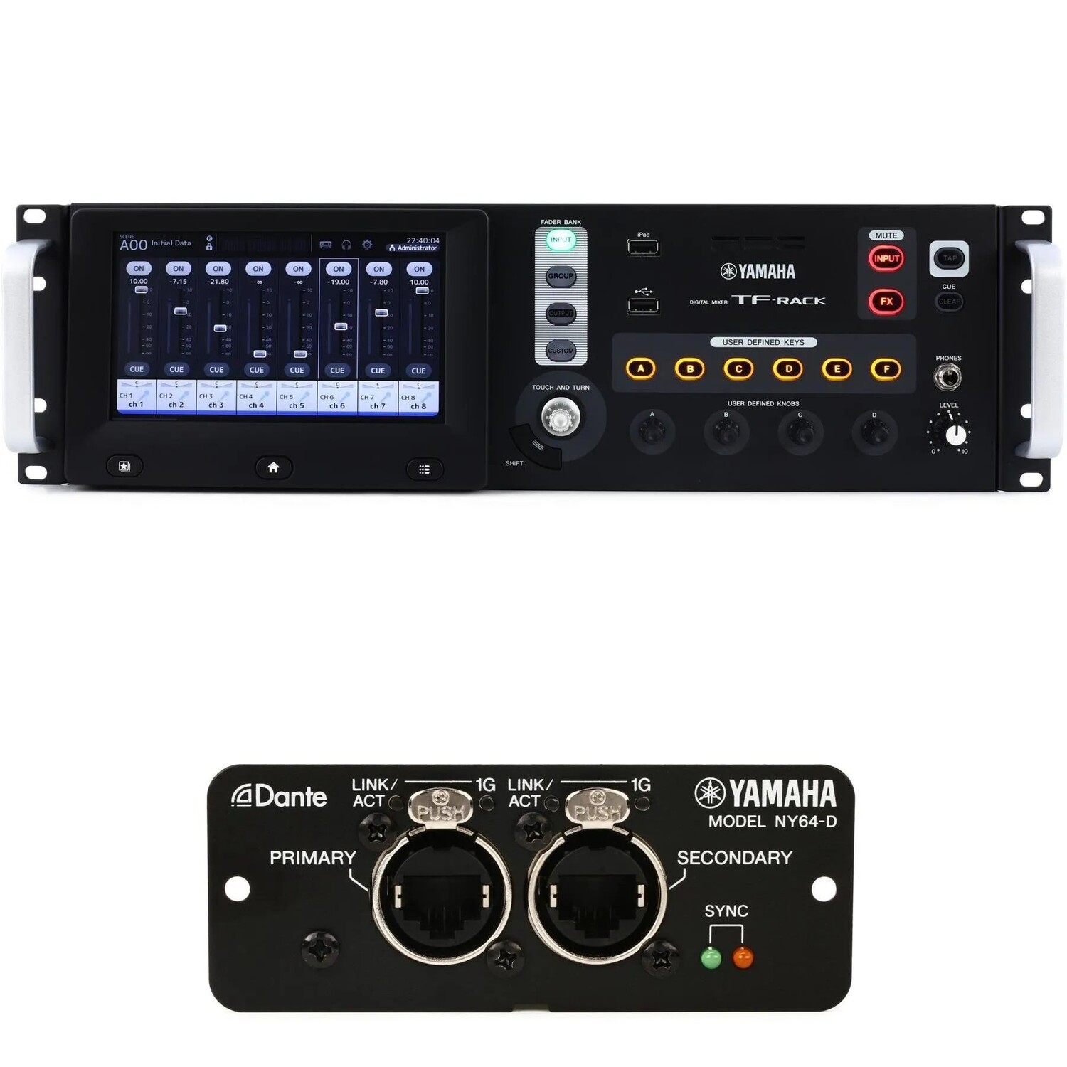 

Новый 40-канальный цифровой рэковый микшер Yamaha TF-Rack с картой Dante