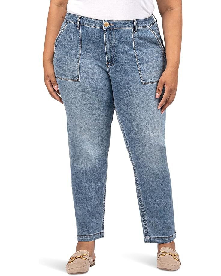 

Джинсы KUT from the Kloth Stevie Straight Leg - Pork Shop Pockets, цвет Streamlined