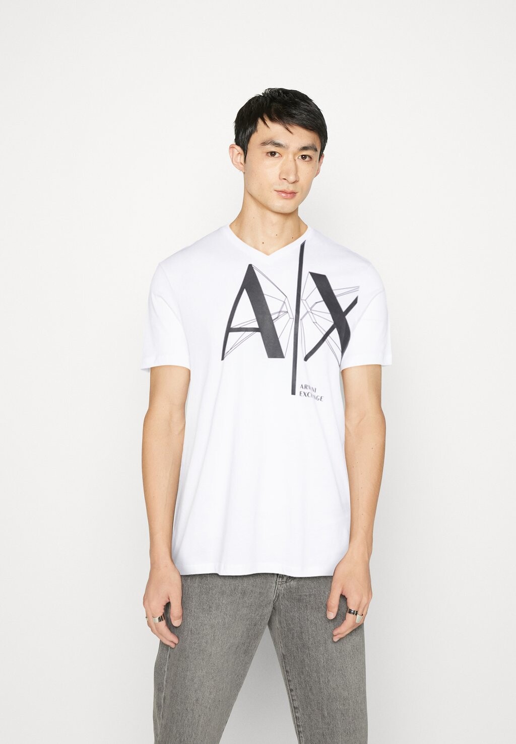 

Футболка с принтом Armani Exchange, белый