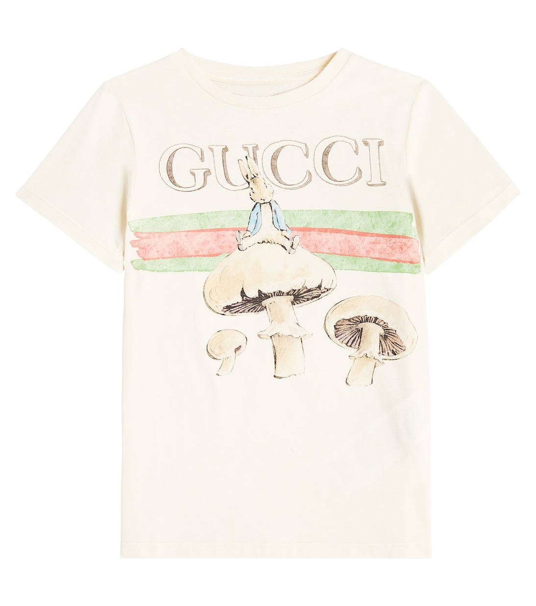 

Футболка из хлопкового джерси из коллаборации с Peter Rabbit Gucci, бежевый