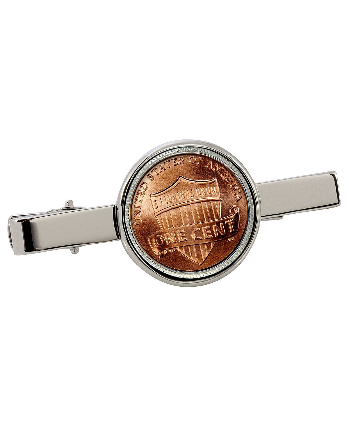 Зажим для галстука в виде монеты Lincoln Union Shield в виде пенни American Coin Treasures зажим для галстука для монеты пенни 1943 года из стали линкольн american coin treasures