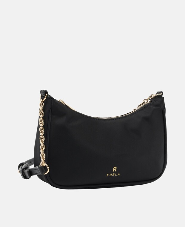 

Кожаная сумка через плечо Furla, черный